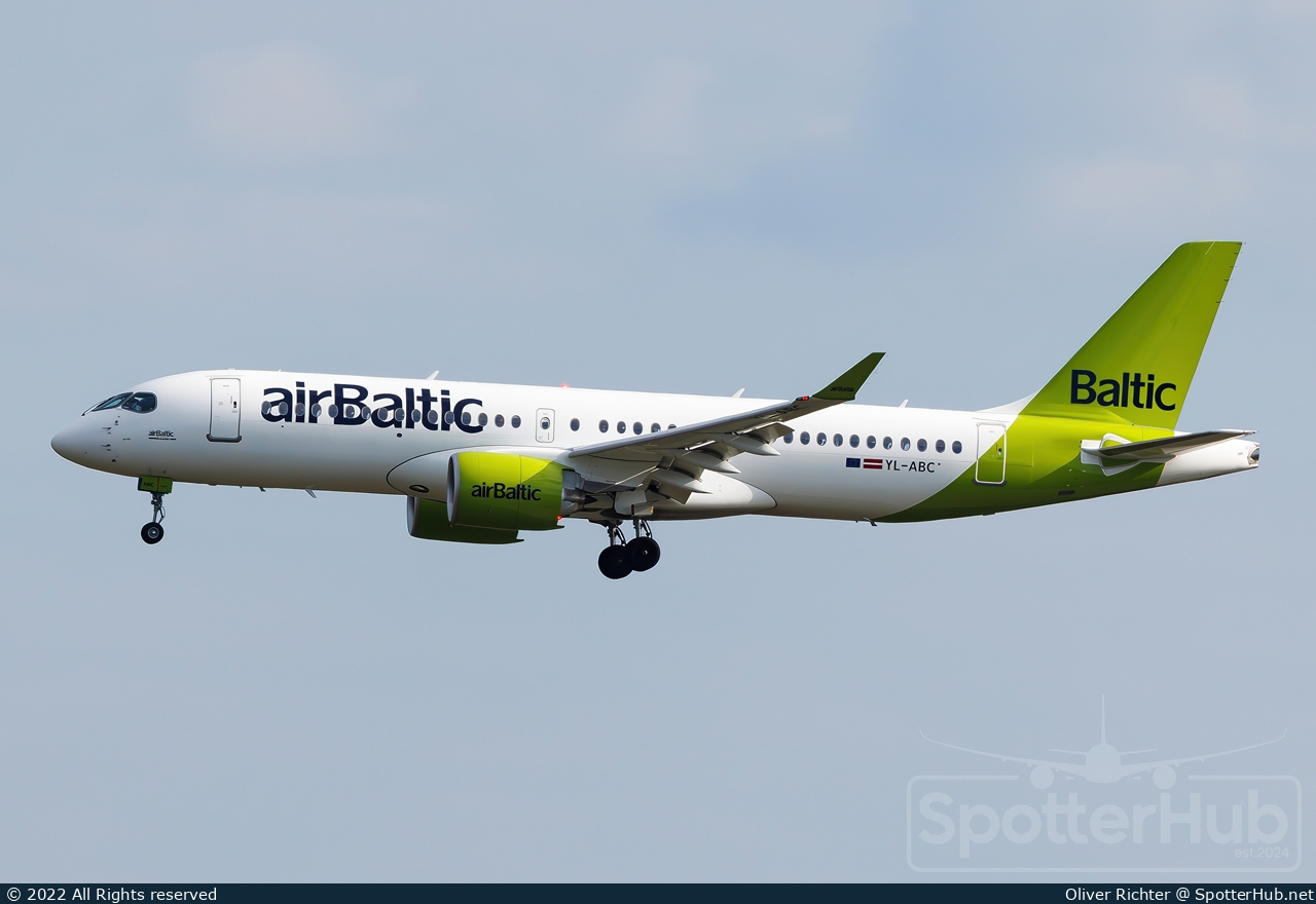 Photo of YL-ABC - Airbus A220-300 operated by airBaltic