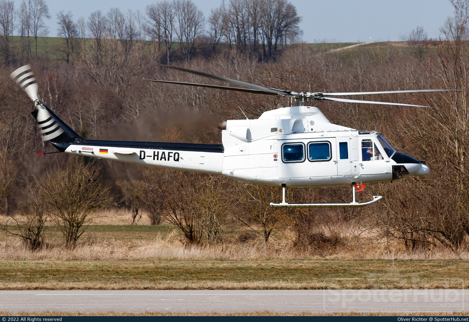 Photo of D-HAFQ - Agusta-Bell AB-412HP operated by GHS Global Helicopter Service