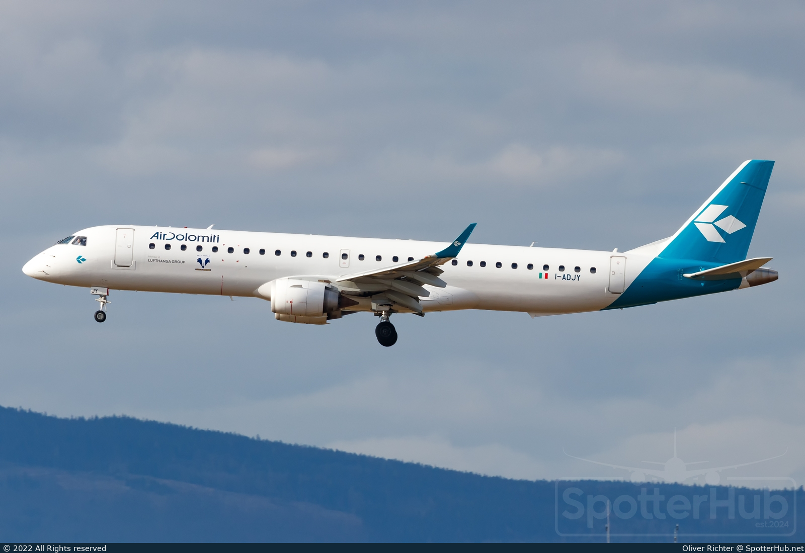 Photo of I-ADJY - Embraer ERJ-195LR operated by Air Dolomiti