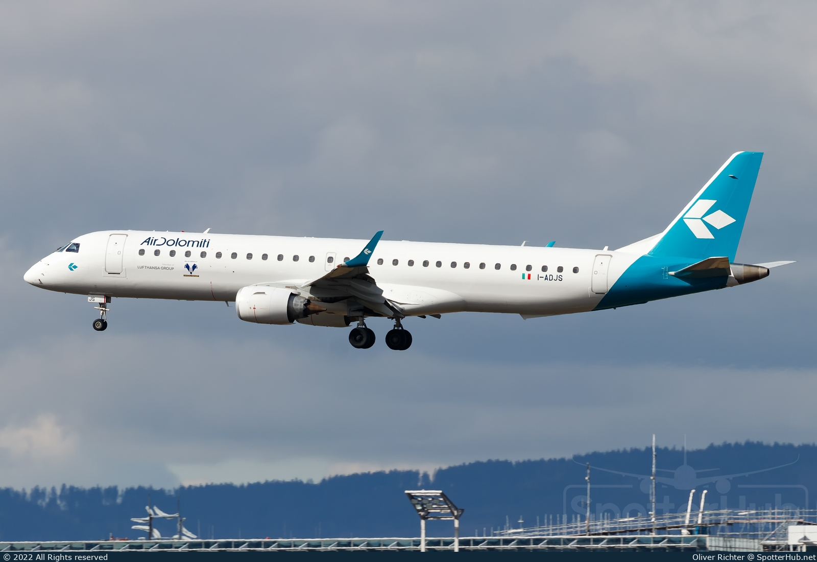 Photo of I-ADJS - Embraer ERJ-195LR operated by Air Dolomiti