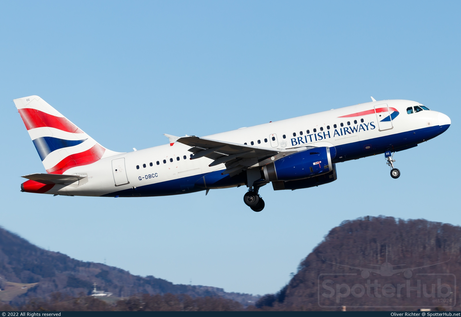 Photo of G-DBCC - Airbus A319-131 operated by British Airways