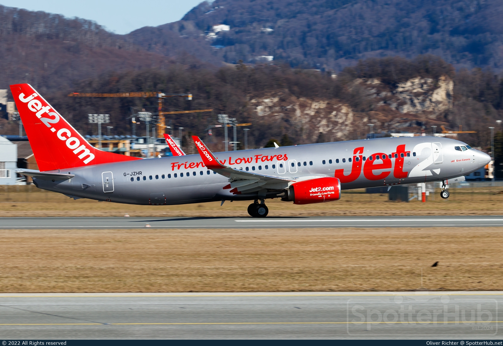 Photo of G-JZHR - Boeing 737-8MG operated by Jet2