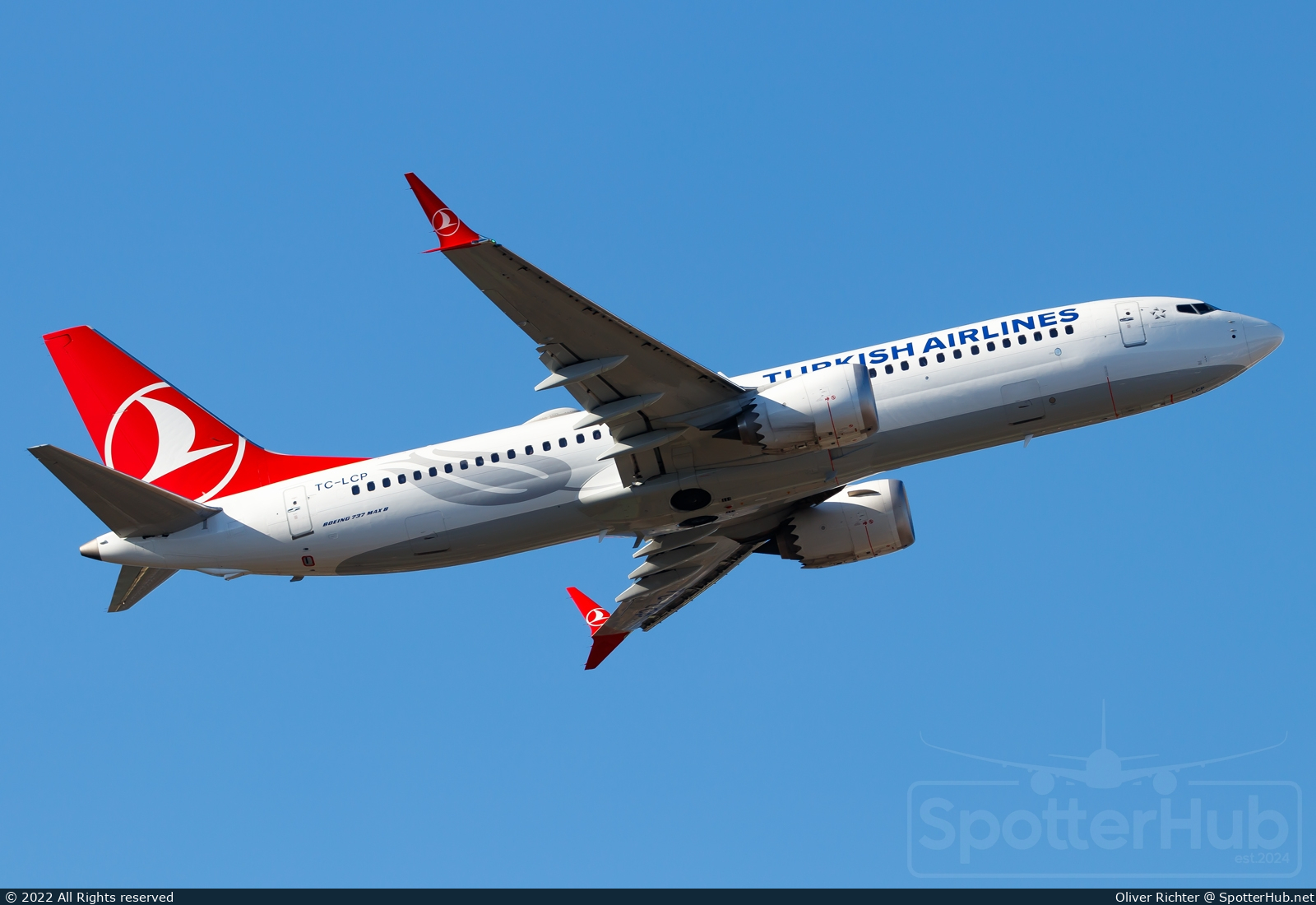 Photo of TC-LCP - Boeing 737 MAX 8 operated by Turkish Airlines