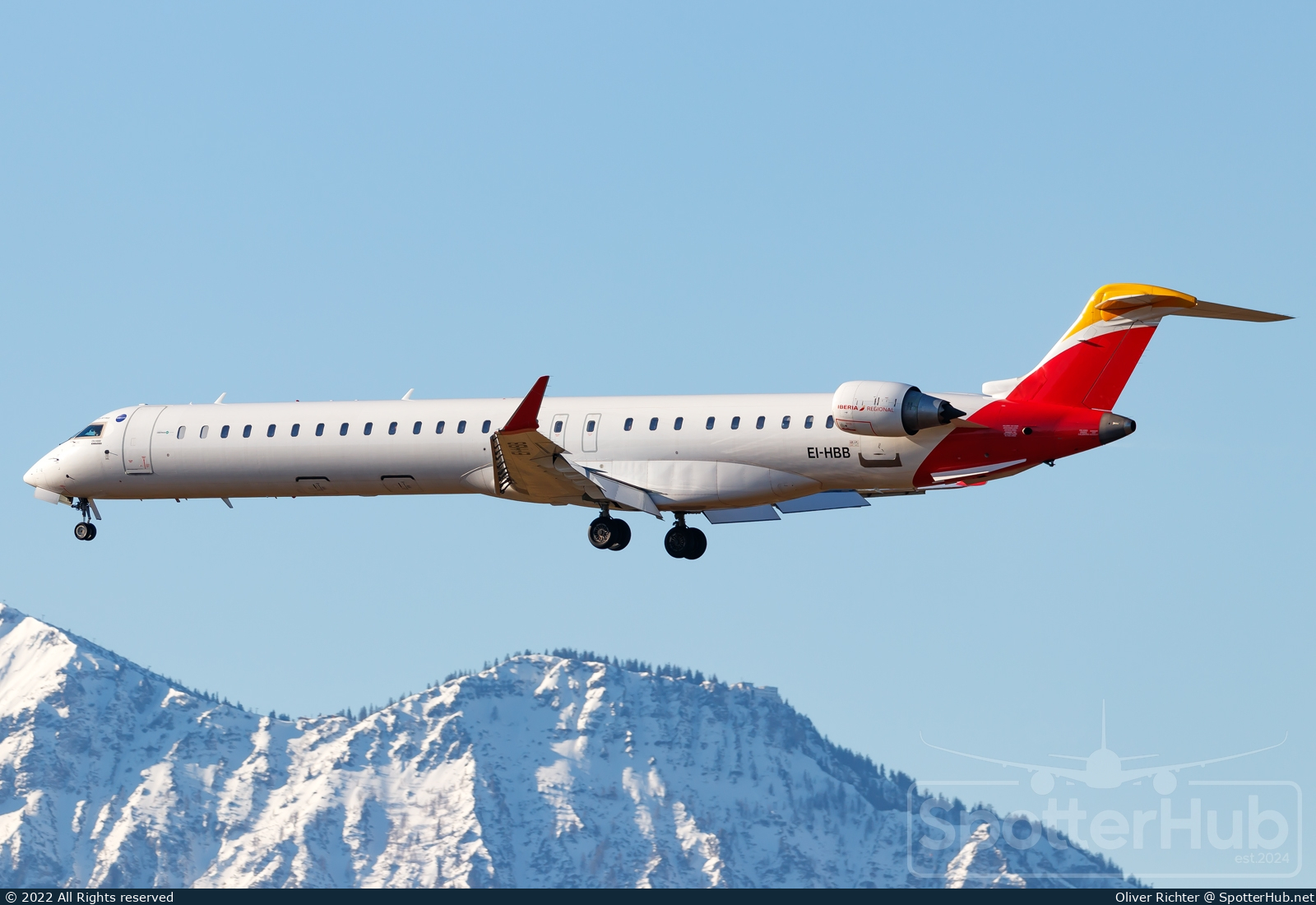 Photo of EI-HBB - Bombardier CRJ-1000 operated by Iberia Regional (opb Hibernian Airlines)
