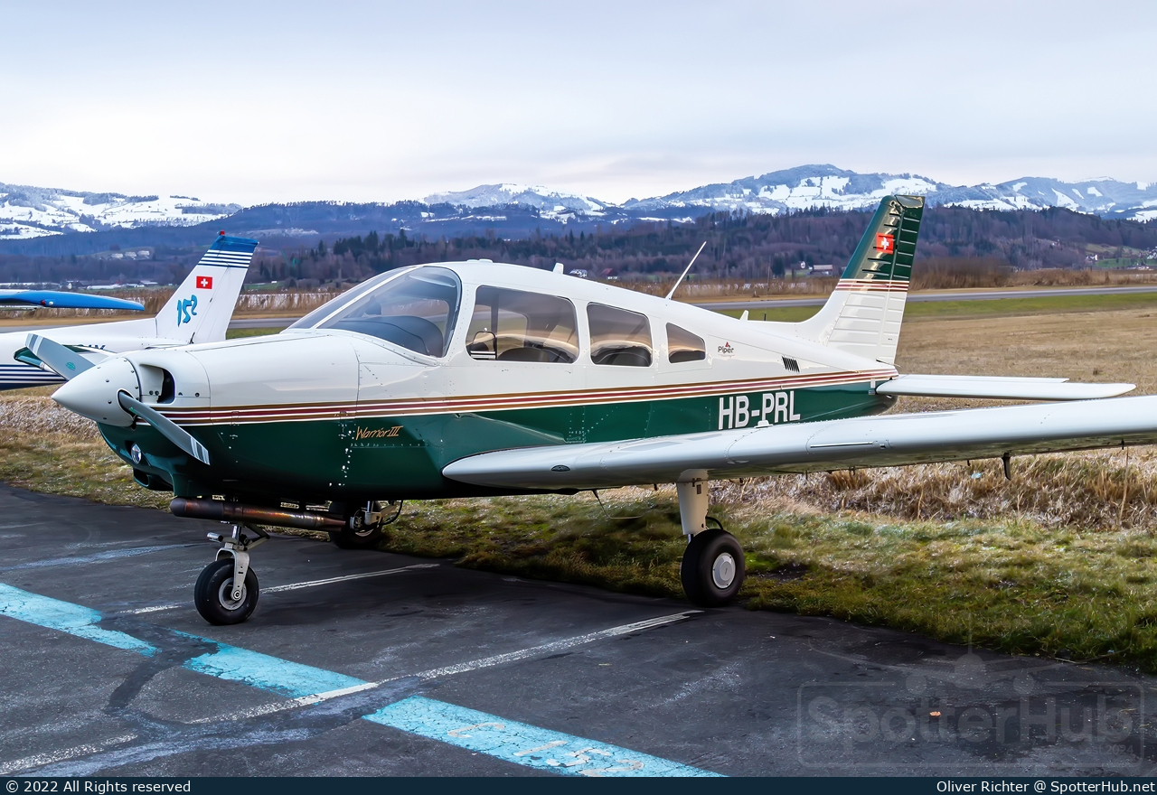 Photo of HB-PRL - Piper PA-28-161 Warrior III operated by ASFG Ausserschwyzer Fluggemeinschaft Wangen