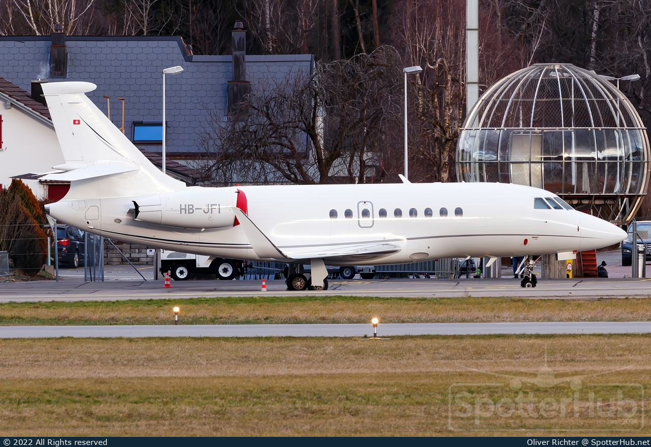 Photo of HB-JFI - Dassault Falcon 2000LX operated by Jet Aviation Business Jets