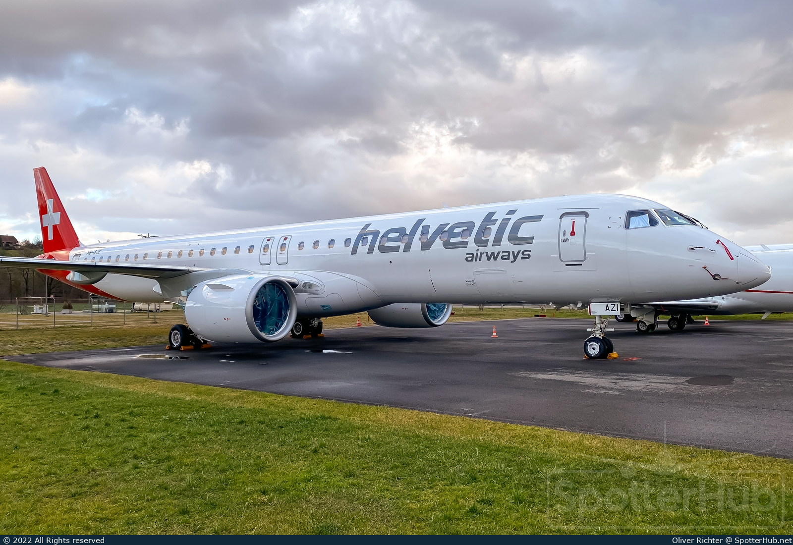 Photo of HB-AZI - Embraer ERJ-195-E2 operated by Helvetic Airways