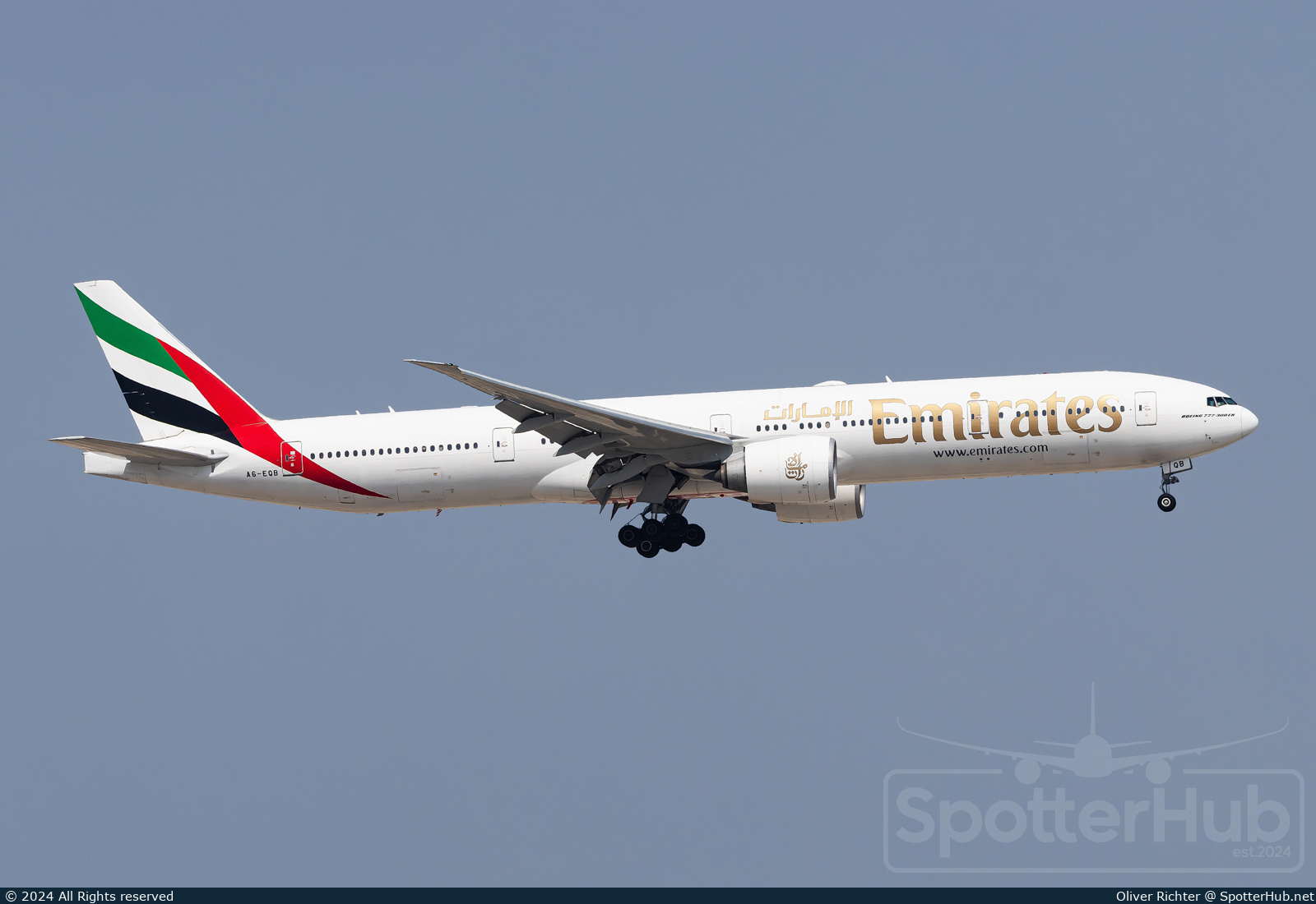 Photo of A6-EQB - Boeing 777-31H(ER) operated by Emirates