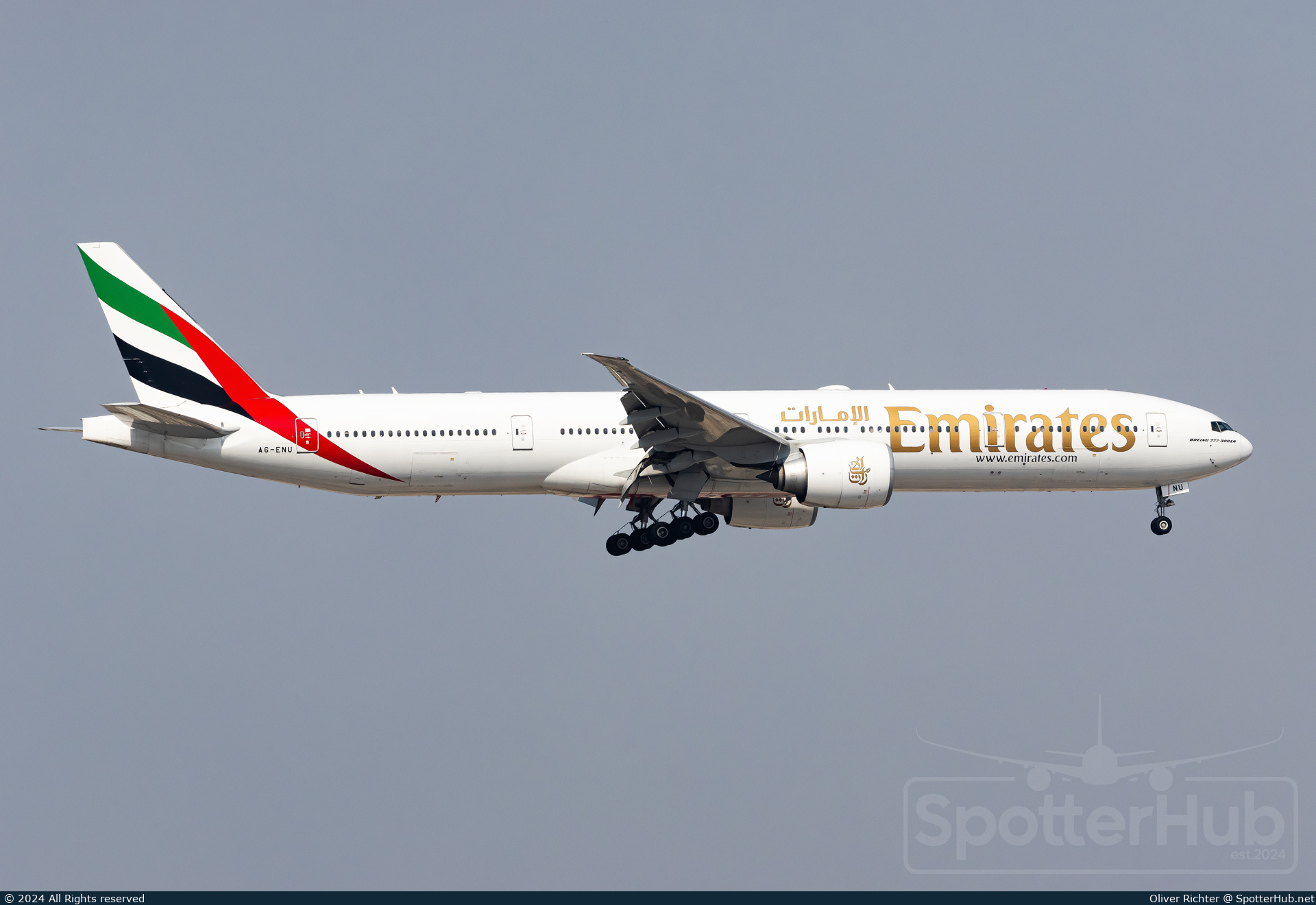 Photo of A6-ENU - Boeing 777-31H(ER) operated by Emirates