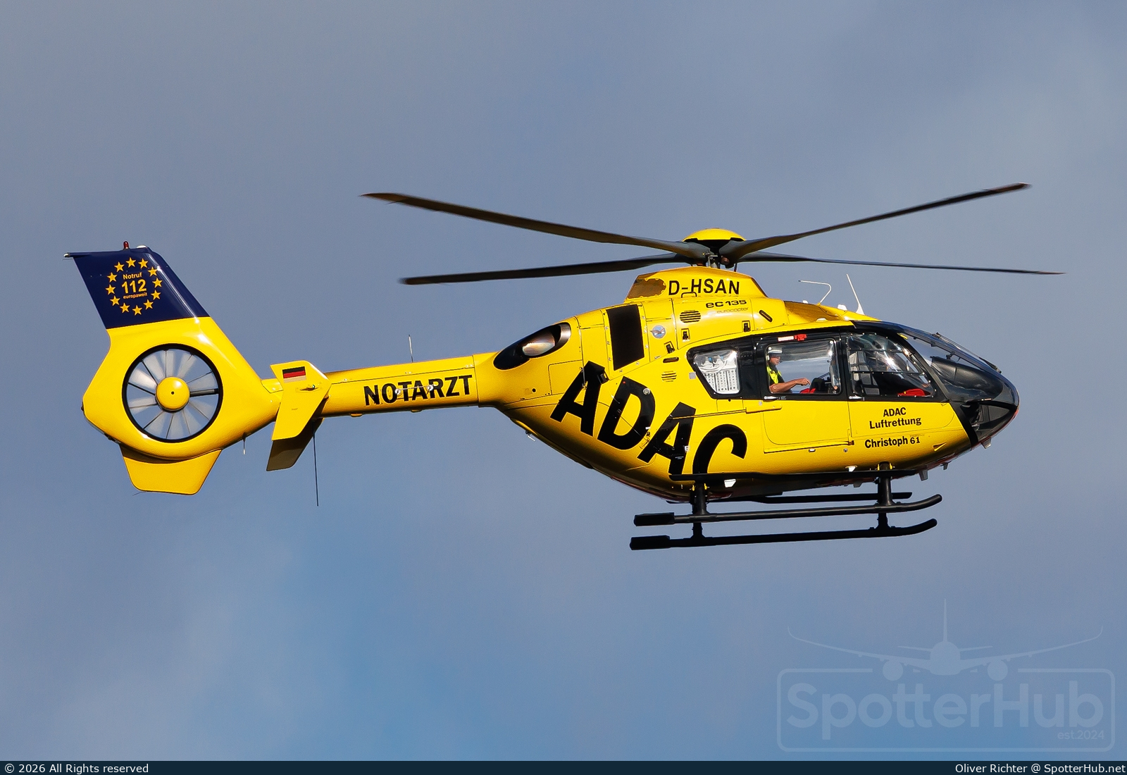 Photo of D-HSAN - Eurocopter EC135 P2 operated by ADAC Luftrettung