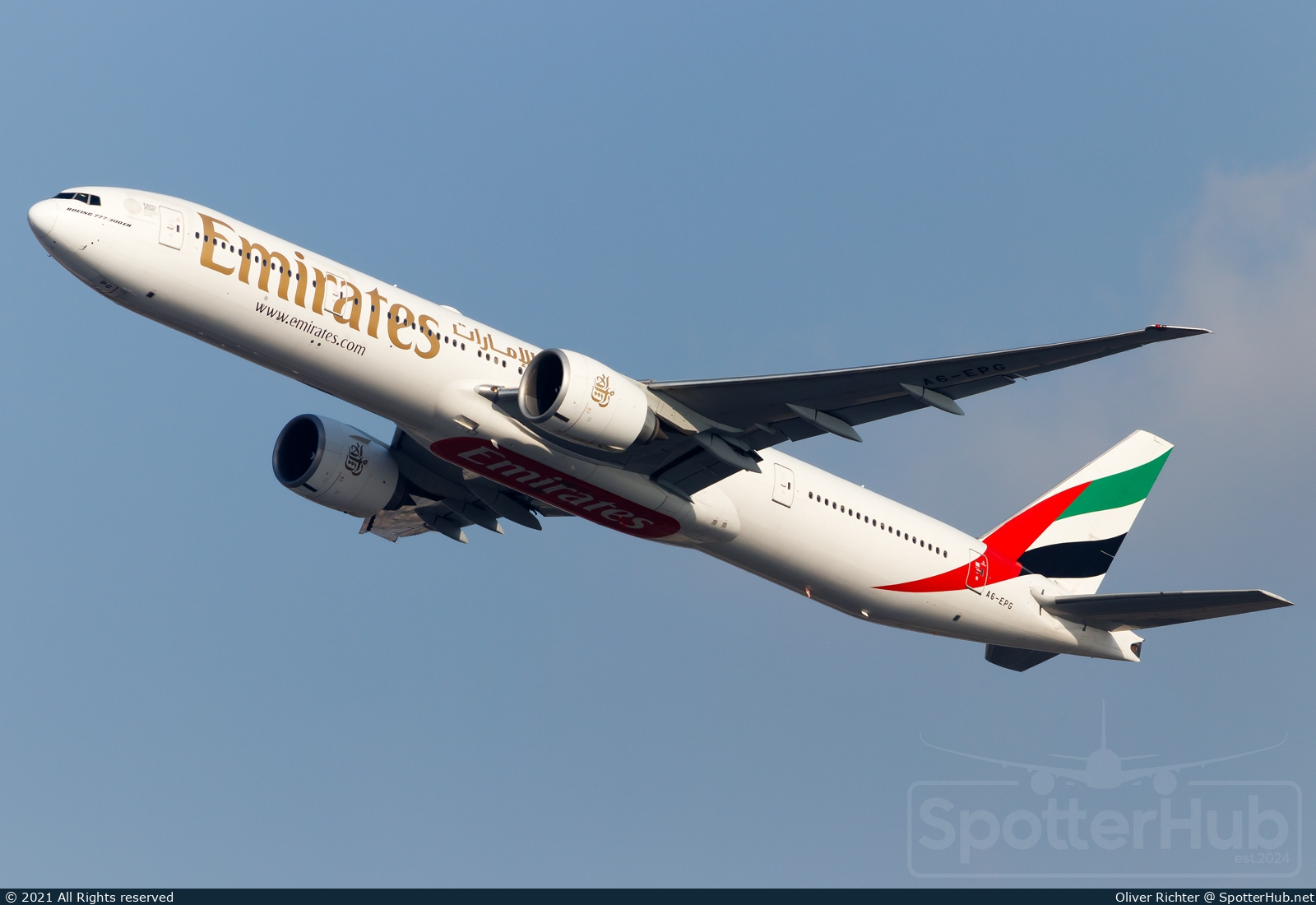 Photo of A6-EPG - Boeing 777-31H(ER) operated by Emirates