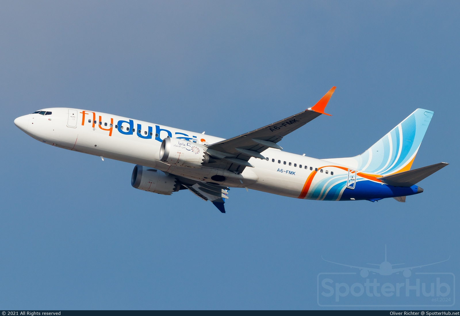 Photo of A6-FMK - Boeing 737 MAX 8 operated by flydubai