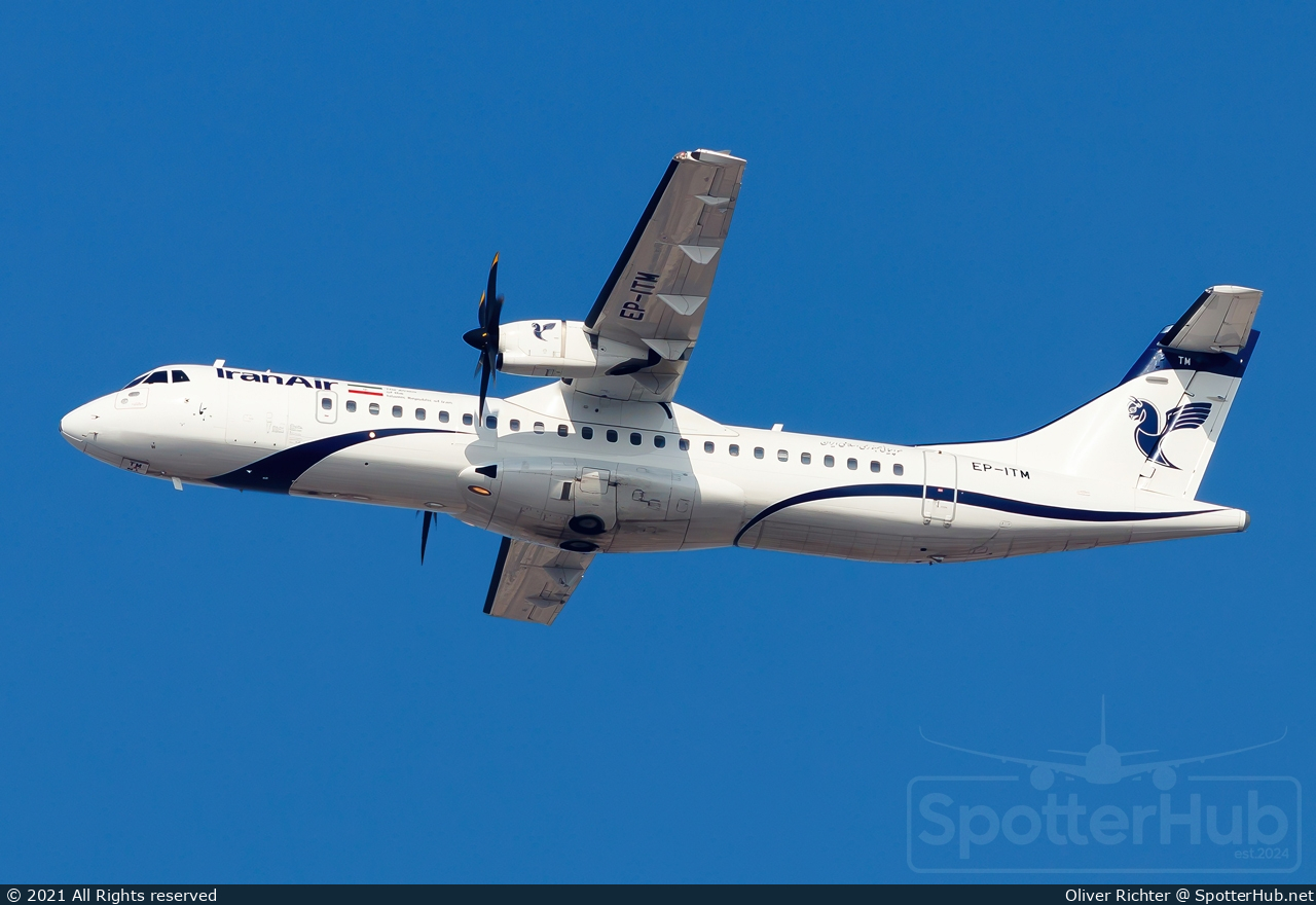 Photo of EP-ITM - ATR 72-600 operated by Iran Air