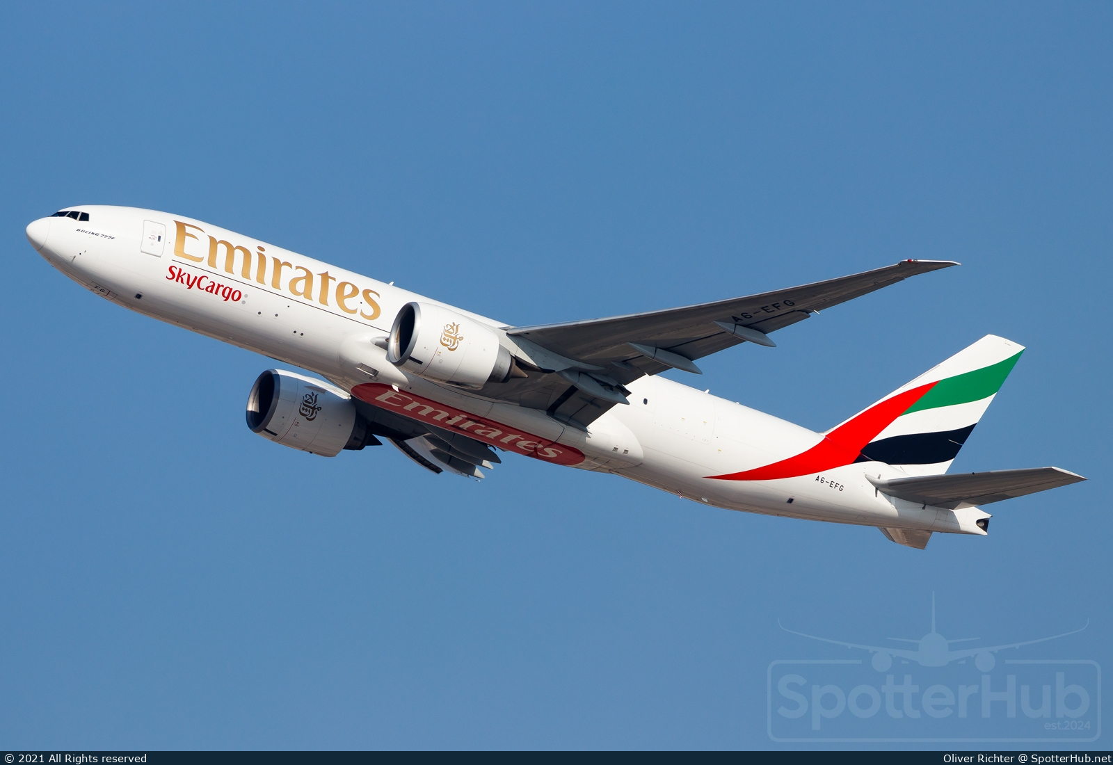 Photo of A6-EFG - Boeing 777-F1H operated by Emirates SkyCargo