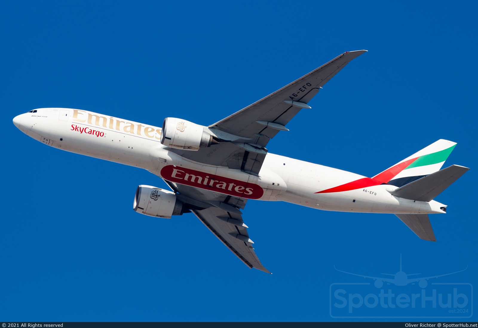 Photo of A6-EFO - Boeing 777-F1H operated by Emirates SkyCargo
