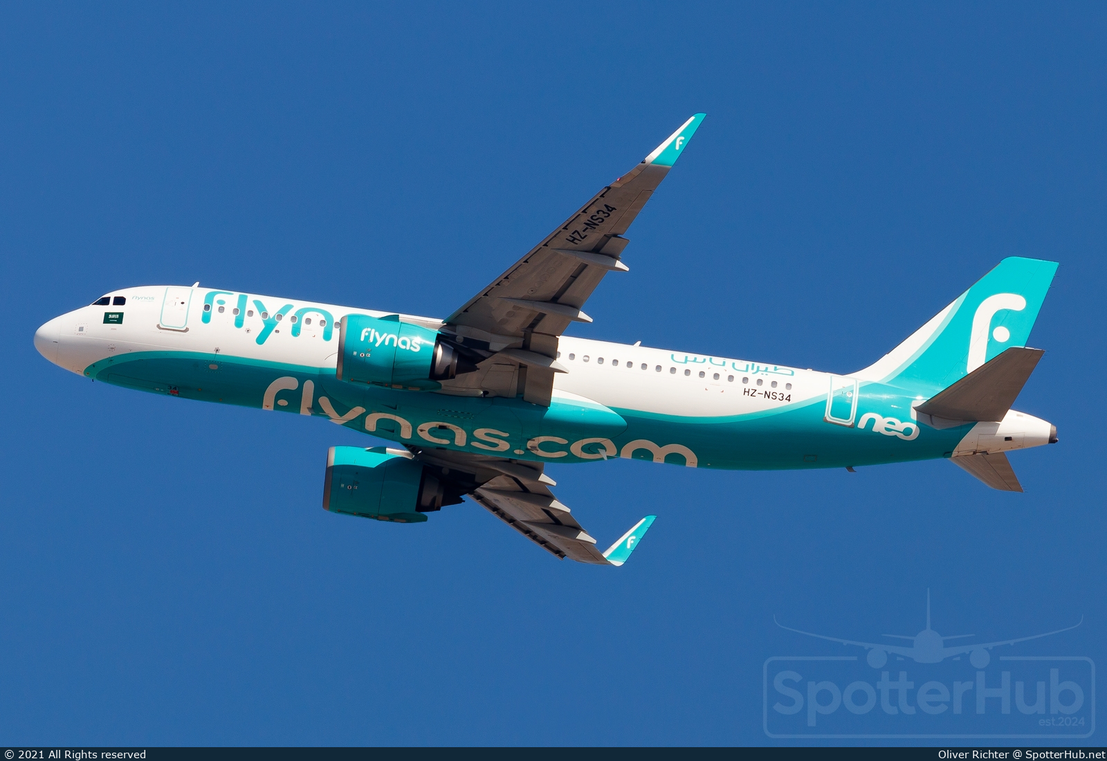 Photo of HZ-NS34 - Airbus A320-251N operated by Flynas