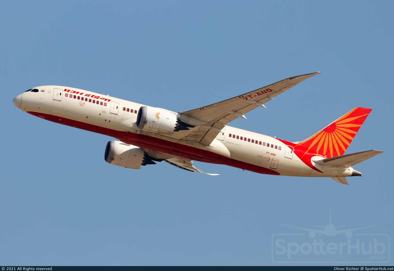 Photo of VT-ANO - Boeing 787-8 Dreamliner operated by Air India