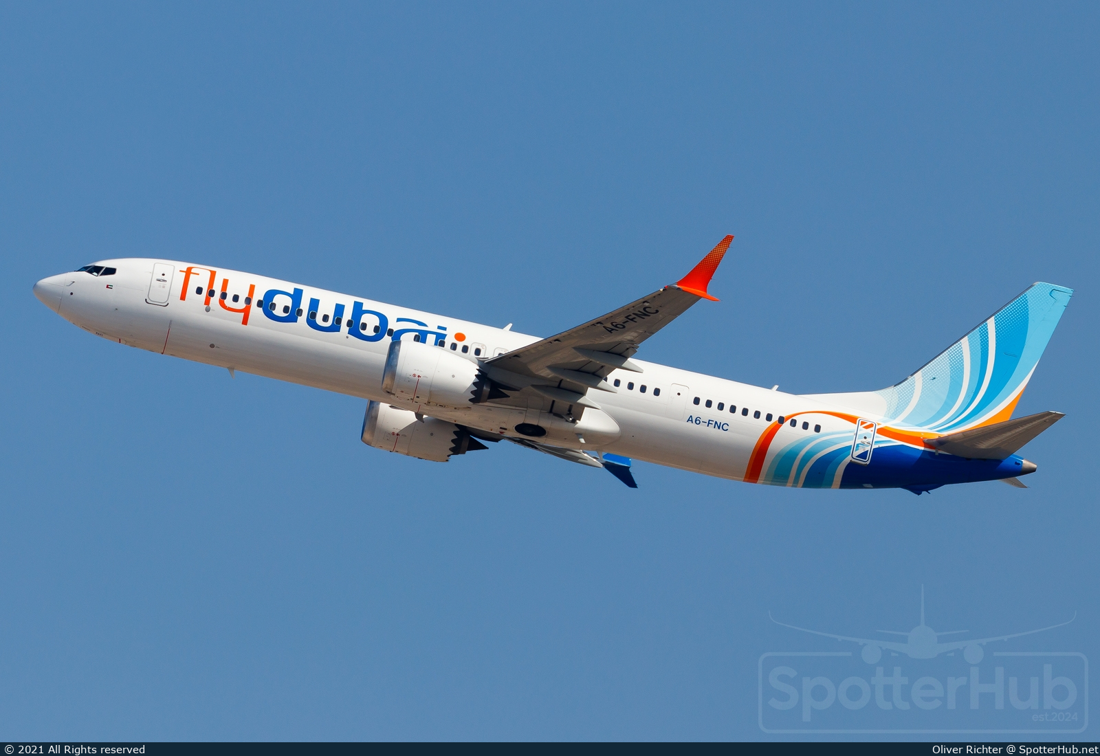 Photo of A6-FNC - Boeing 737 MAX 9 operated by flydubai