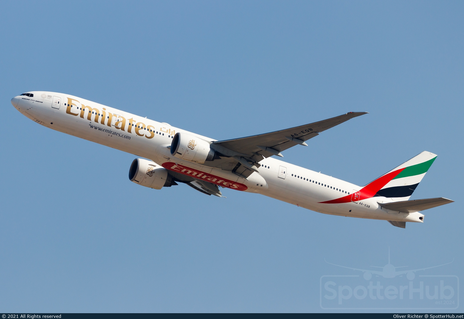 Photo of A6-EQB - Boeing 777-31H(ER) operated by Emirates