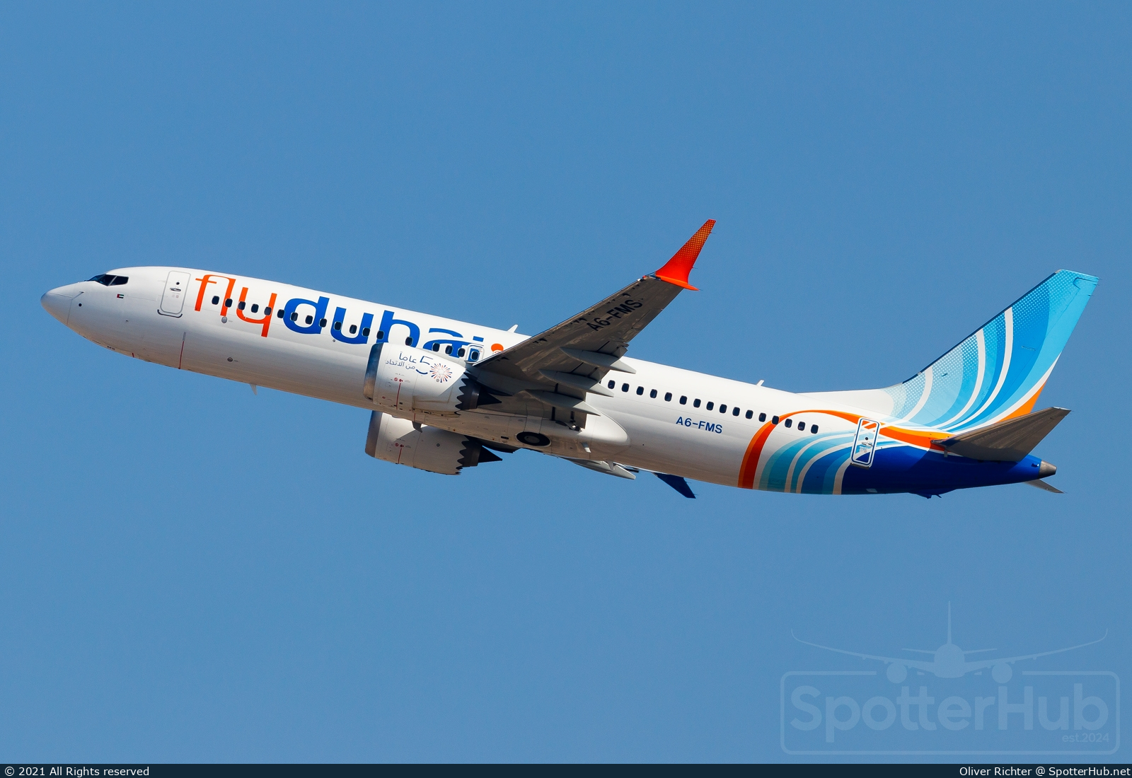 Photo of A6-FMS - Boeing 737 MAX 8 operated by flydubai