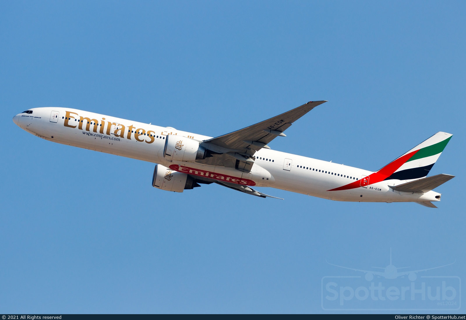 Photo of A6-EGM - Boeing 777-31H(ER) operated by Emirates