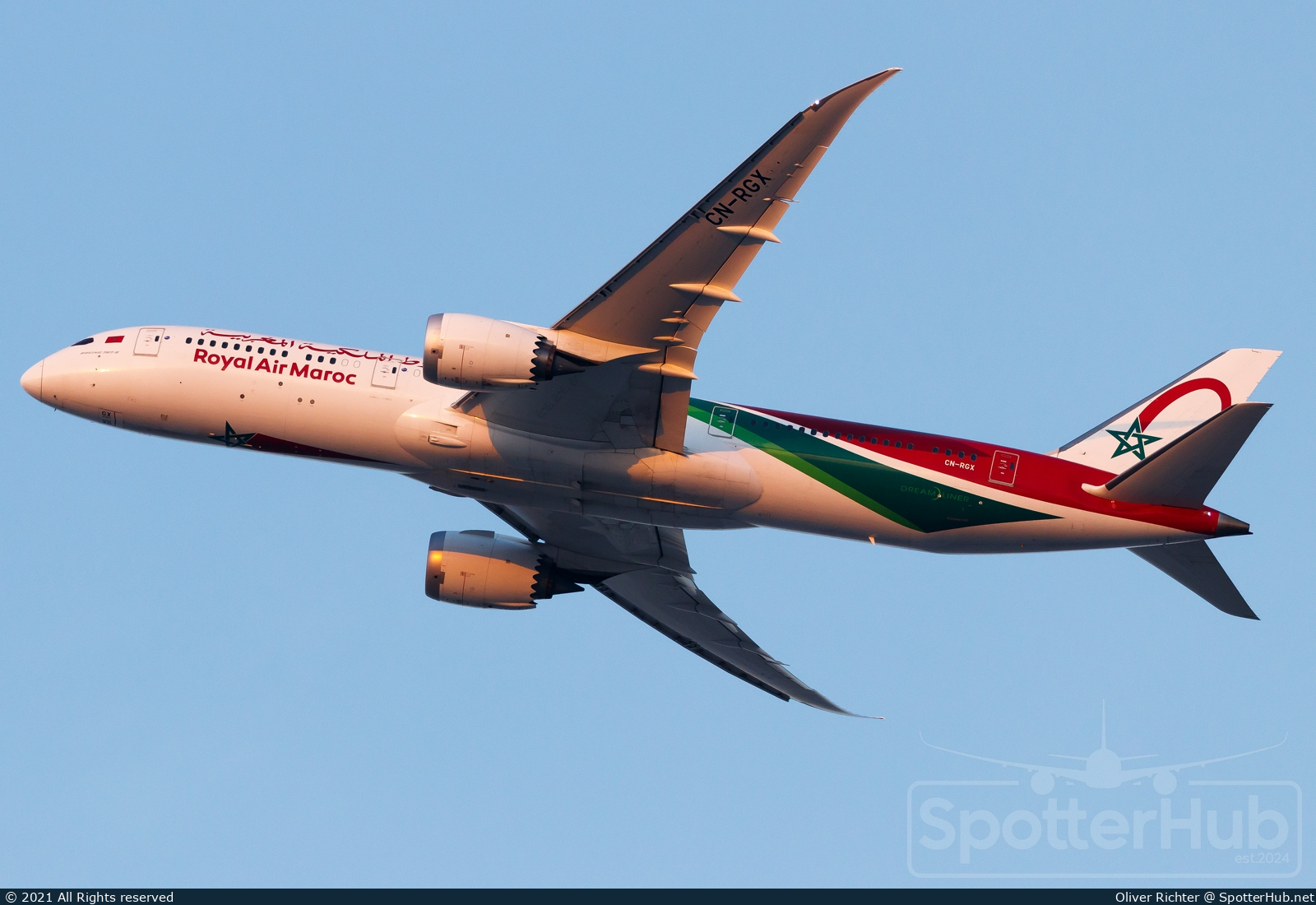 Photo of CN-RGX - Boeing 787-9 Dreamliner operated by Royal Air Maroc