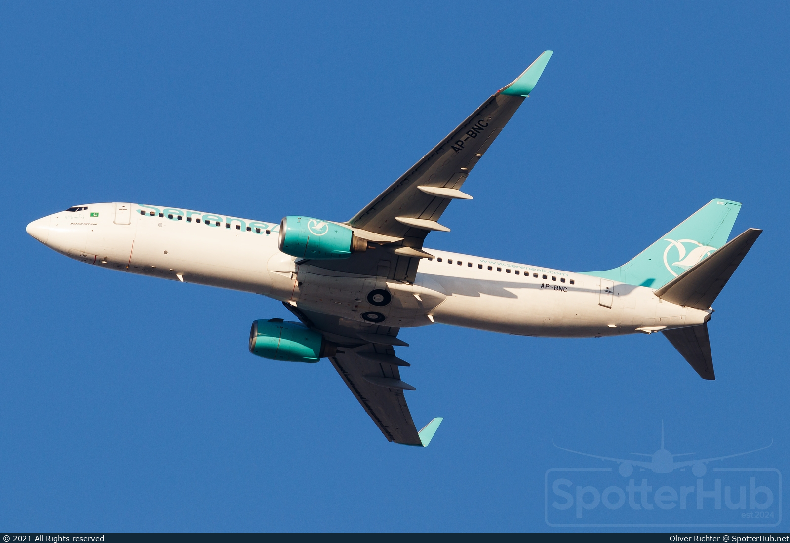 Photo of AP-BNC - Boeing 737-8GJ operated by SereneAir