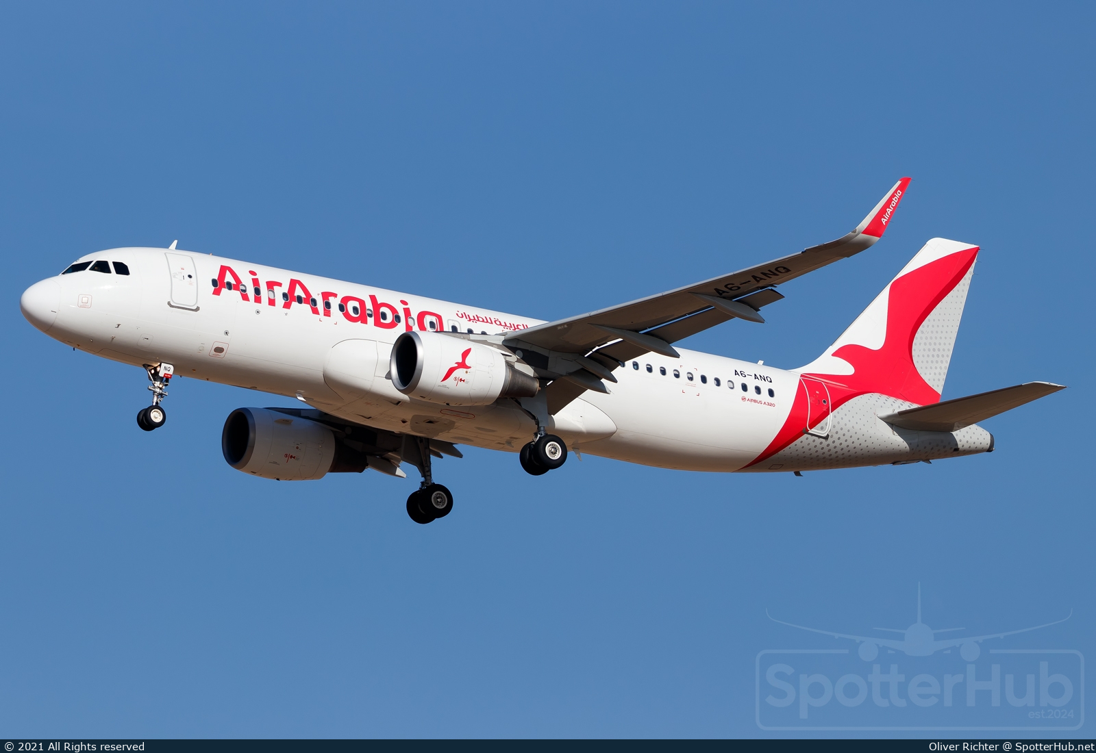 Photo of A6-ANQ - Airbus A320-214 operated by Air Arabia