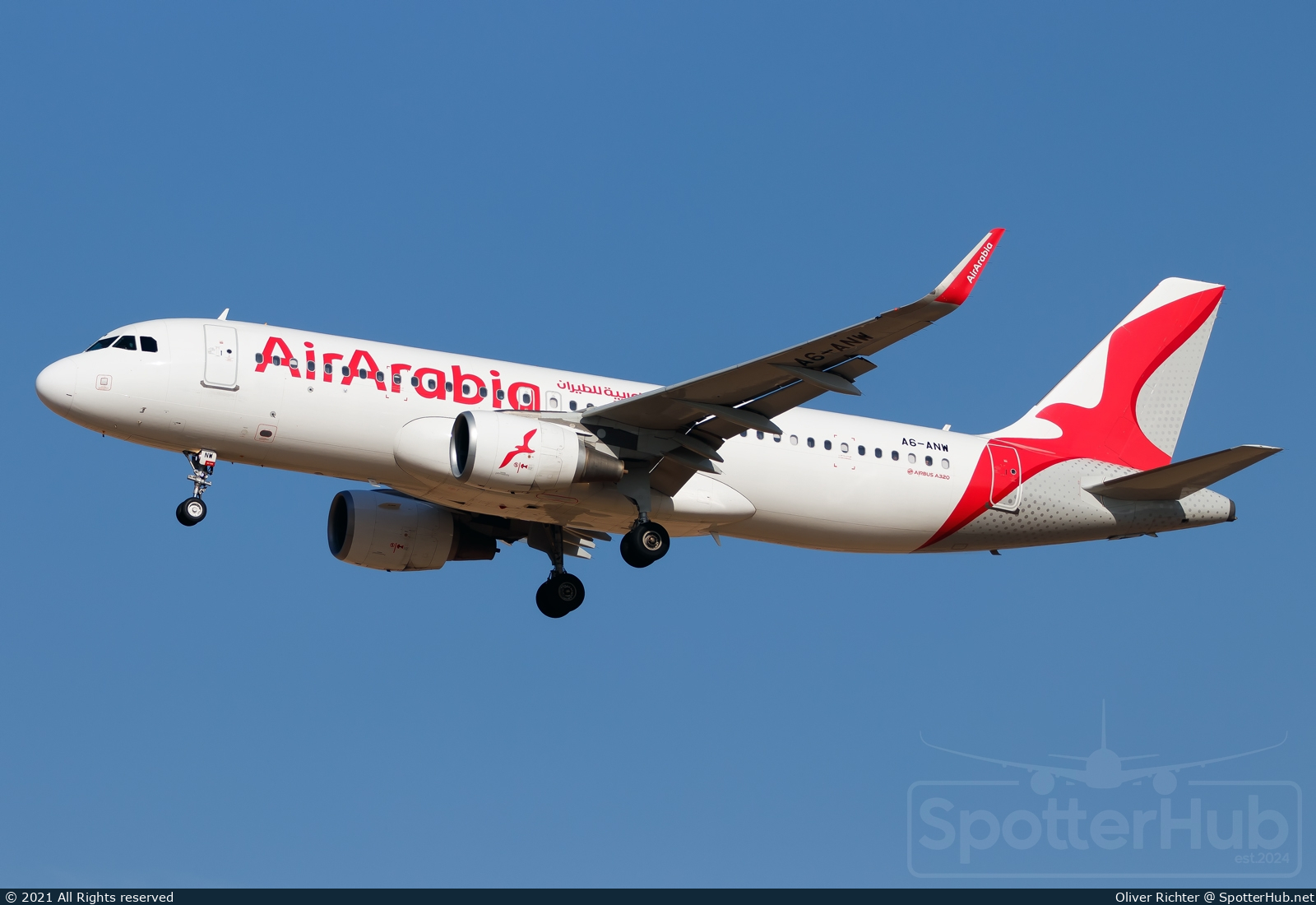 Photo of A6-ANW - Airbus A320-214 operated by Air Arabia