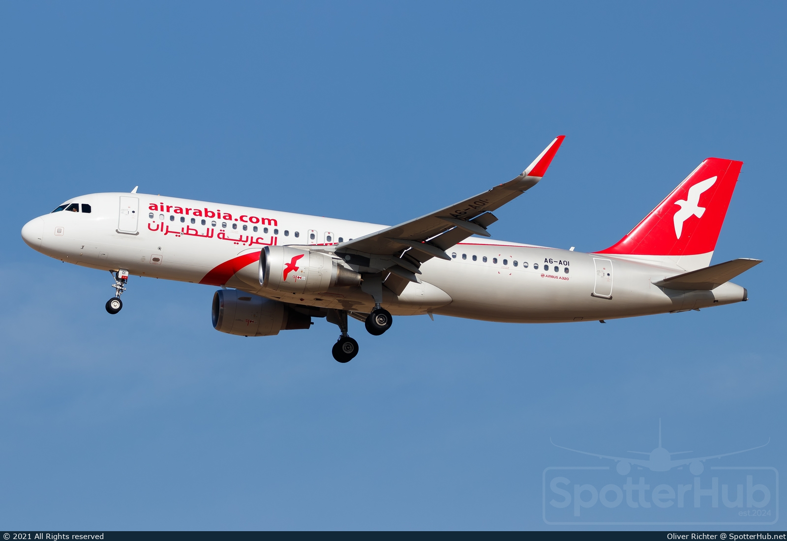 Photo of A6-AOI - Airbus A320-214 operated by Air Arabia