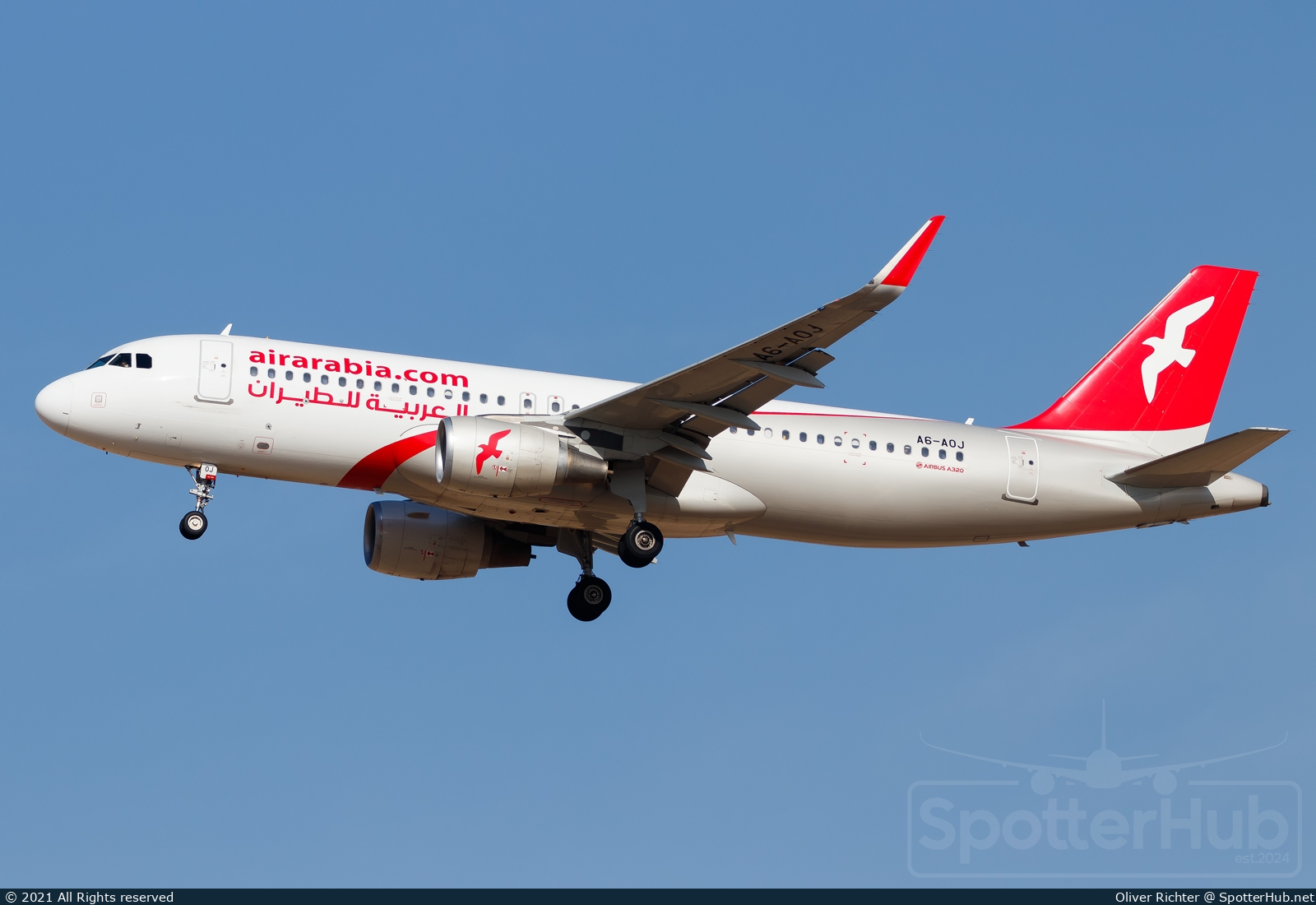 Photo of A6-AOJ - Airbus A320-214 operated by Air Arabia