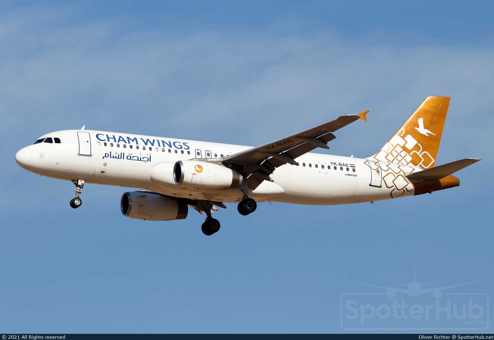 Photo of YK-BAE - Airbus A320-231 operated by Cham Wings Airlines