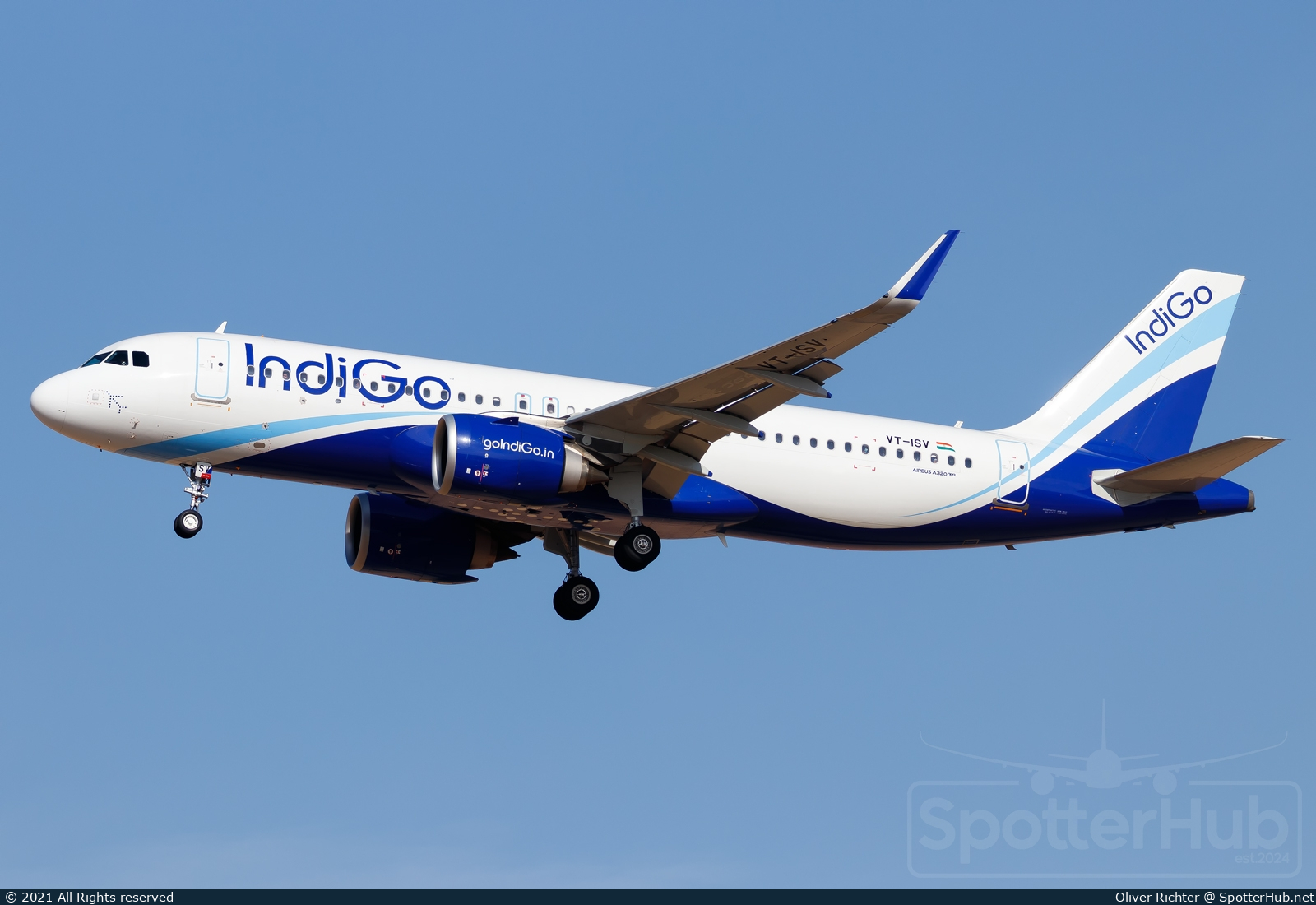 Photo of VT-ISV - Airbus A320-251N operated by IndiGo