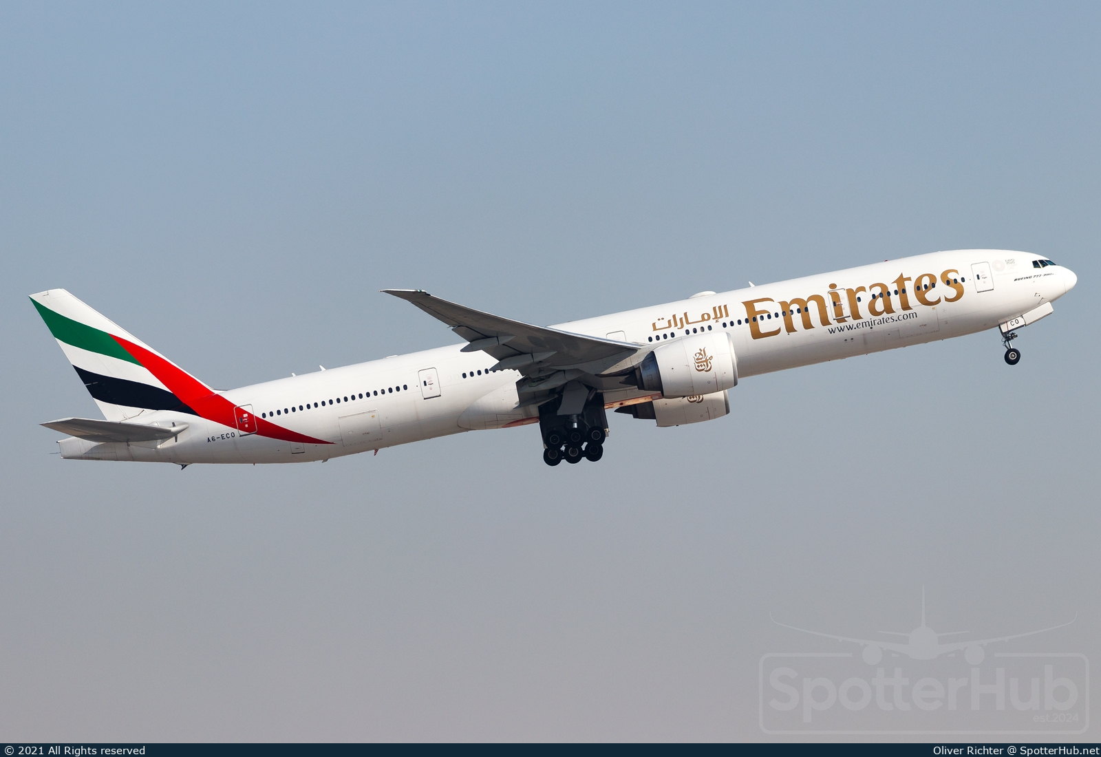 Photo of A6-ECO - Boeing 777-36N(ER) operated by Emirates
