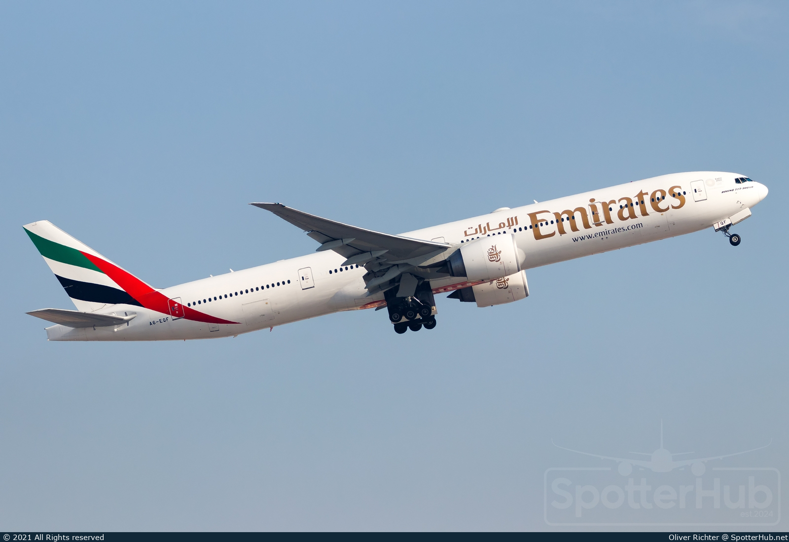 Photo of A6-EQF - Boeing 777-31H(ER) operated by Emirates