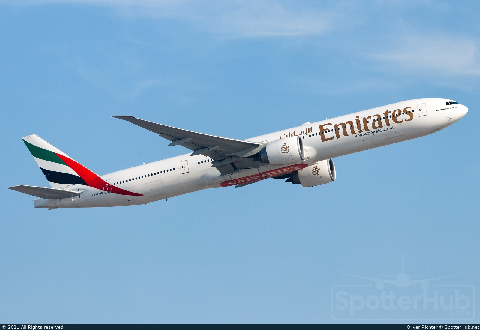 Photo of A6-ENO - Boeing 777-31H(ER) operated by Emirates
