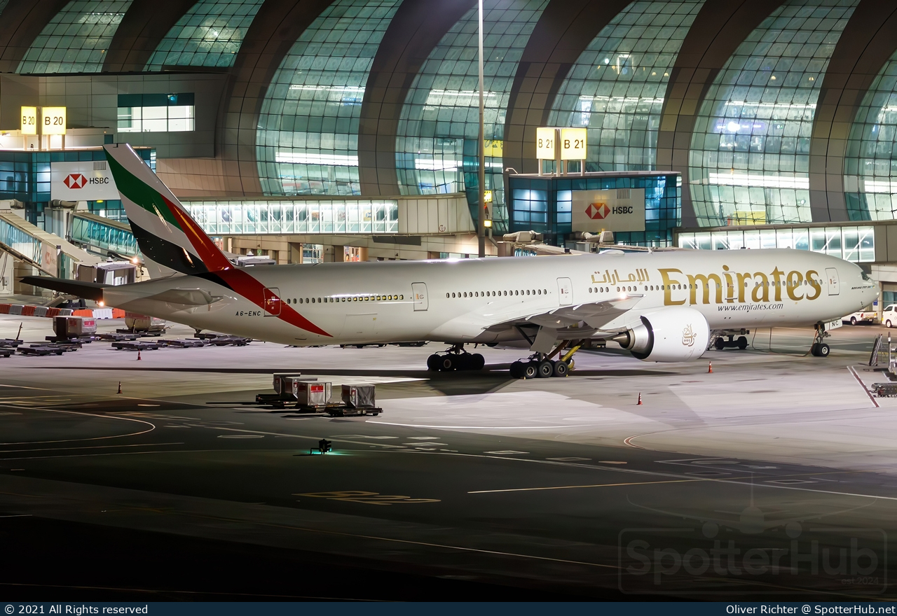 Photo of A6-ENC - Boeing 777-31H(ER) operated by Emirates