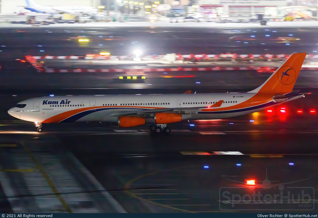 Photo of YA-KMU - Airbus A340-313 operated by Kam Air