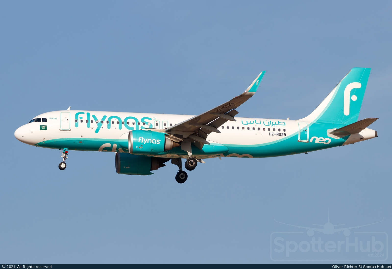 Photo of HZ-NS29 - Airbus A320-251N operated by Flynas