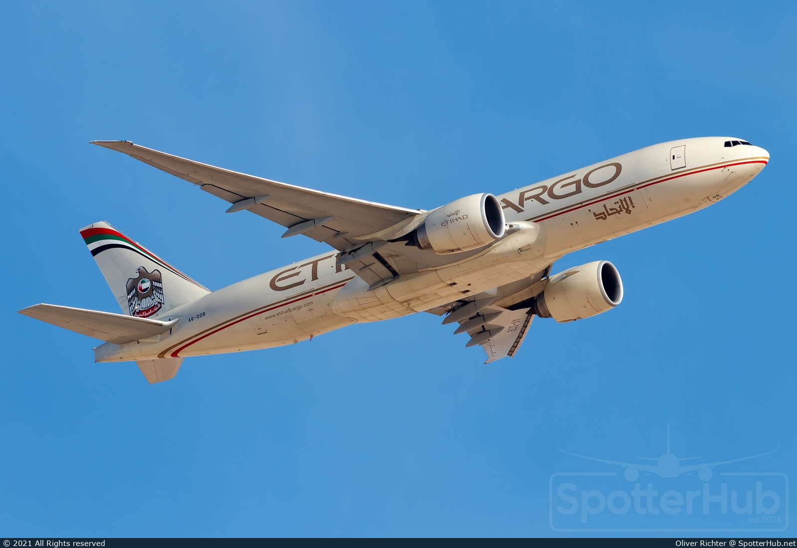 Photo of A6-DDB - Boeing 777-FFX operated by Etihad Cargo