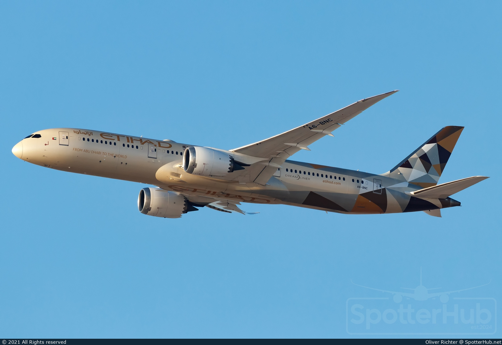 Photo of A6-BNC - Boeing 787-9 Dreamliner operated by Etihad Airways