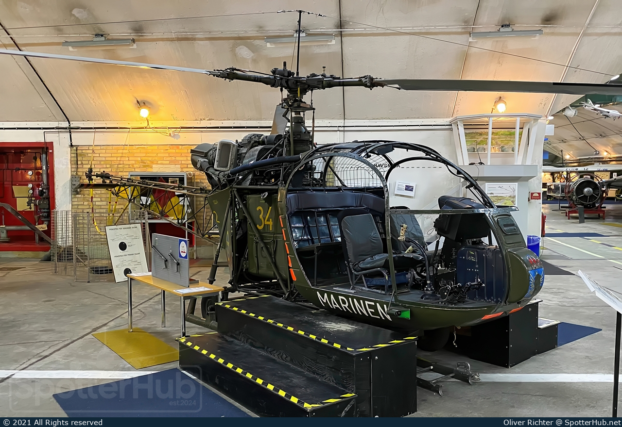 Photo of 02034 - Aérospatiale Hkp 2 Alouette II operated by Swedish Navy