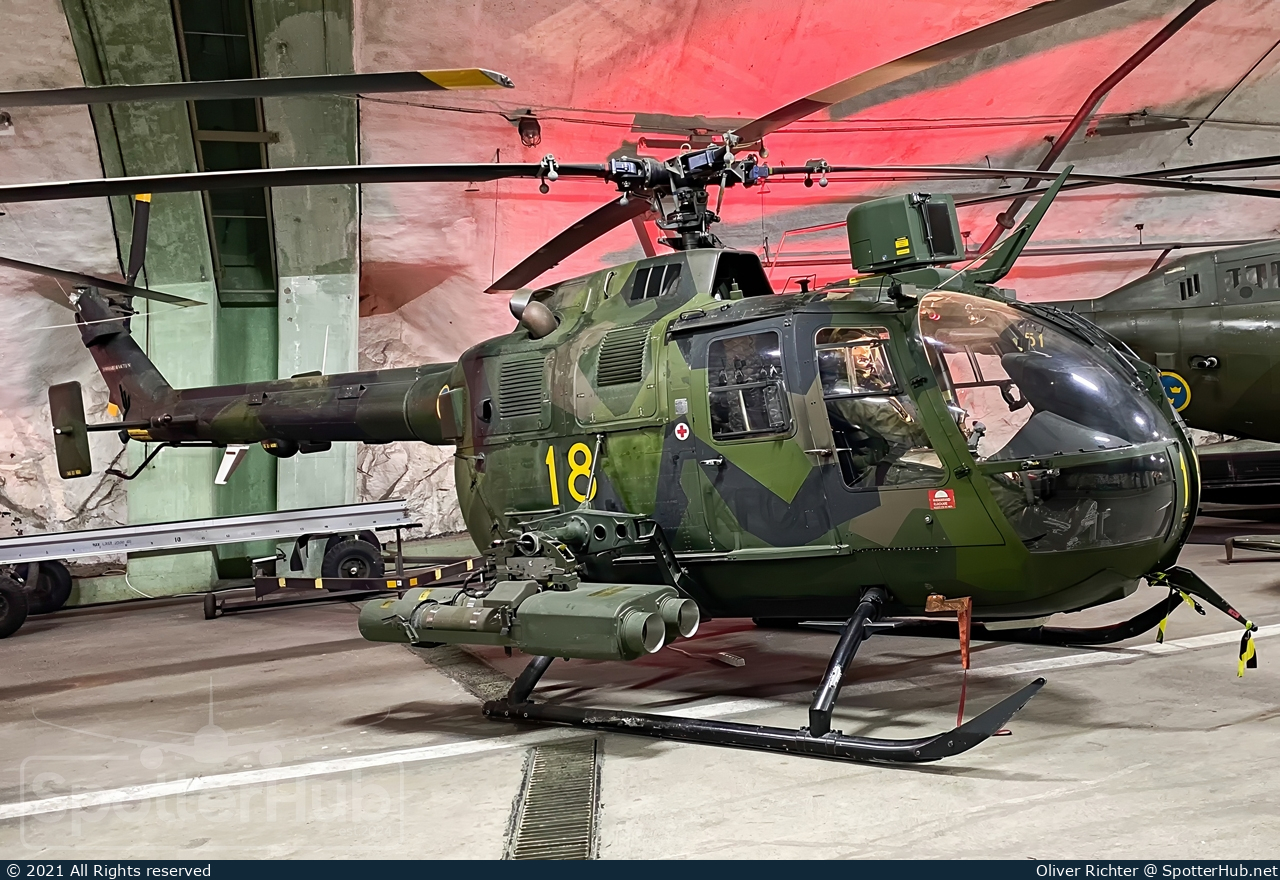 Photo of 09218 - MBB Hkp 9A [Bo 105] operated by Swedish Army