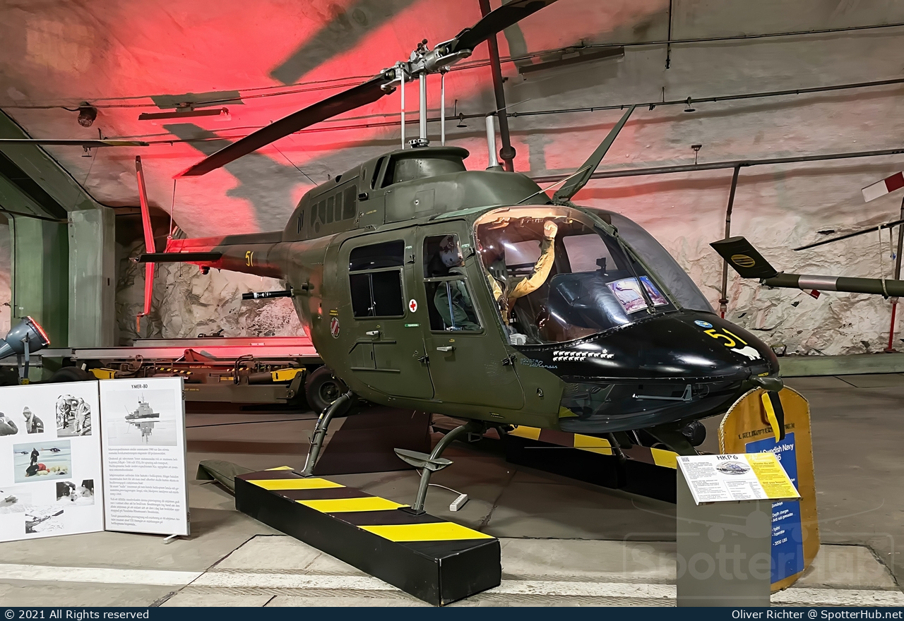 Photo of 06051 - Agusta-Bell Hkp 6B [AB-206] operated by Swedish Army