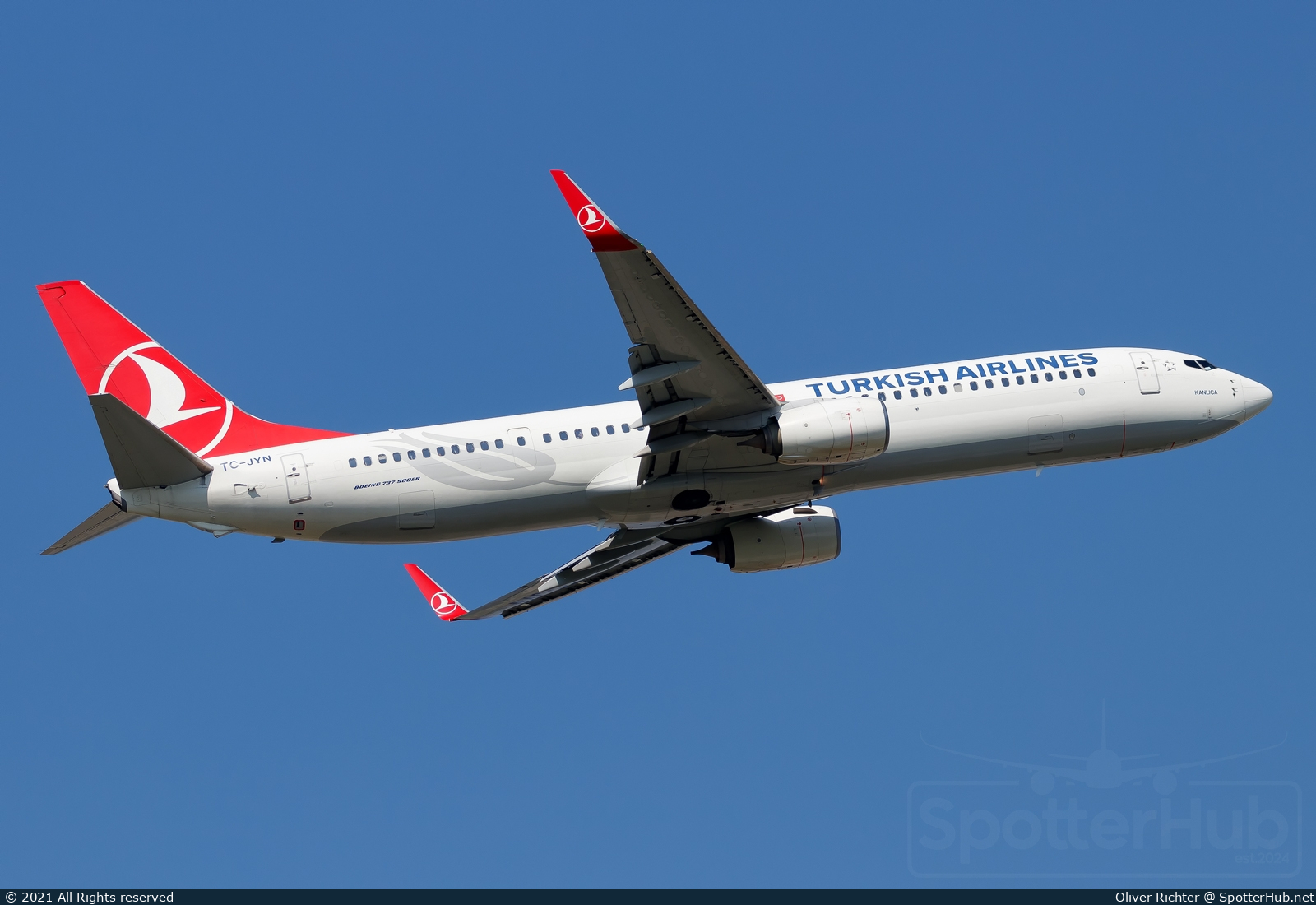 Photo of TC-JYN - Boeing 737-9F2(ER) operated by Turkish Airlines