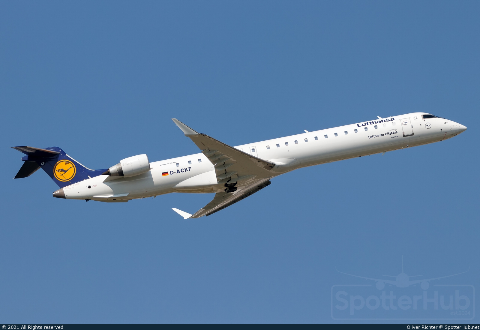 Photo of D-ACKF - Bombardier CRJ-900LR operated by Lufthansa CityLine