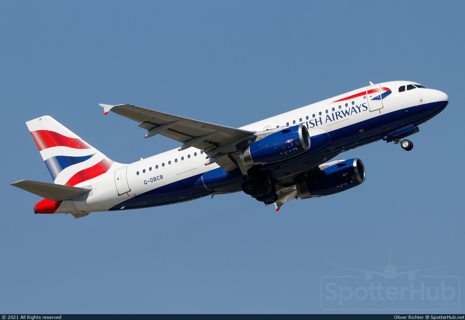 Photo of G-DBCB - Airbus A319-131 operated by British Airways