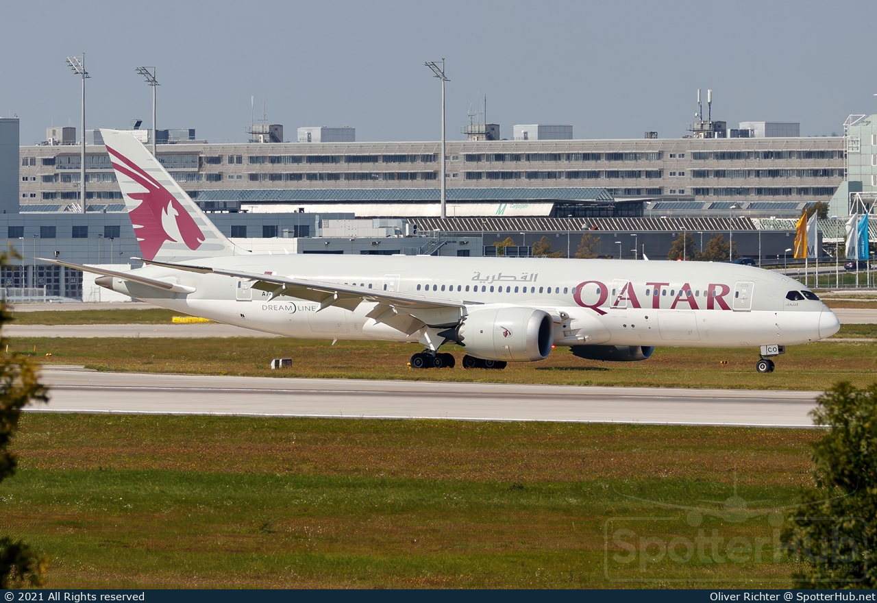 Photo of A7-BCO - Boeing 787-8 Dreamliner operated by Qatar Airways