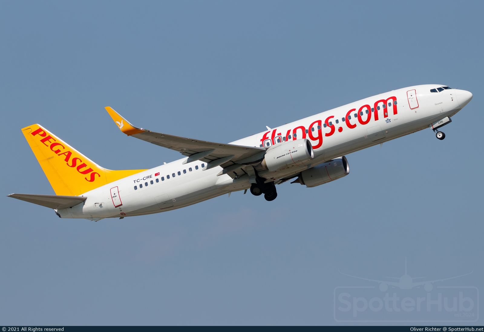 Photo of TC-CRE - Boeing 737-82R operated by Pegasus Airlines