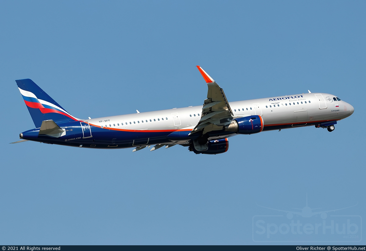 Photo of VP-BFF - Airbus A321-211 operated by Aeroflot